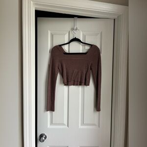 SHEIN Mauve Long Sleeve Top